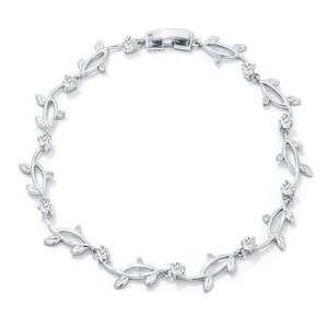 Oversized Oval Cubic Zirconia Tennis Bracelet